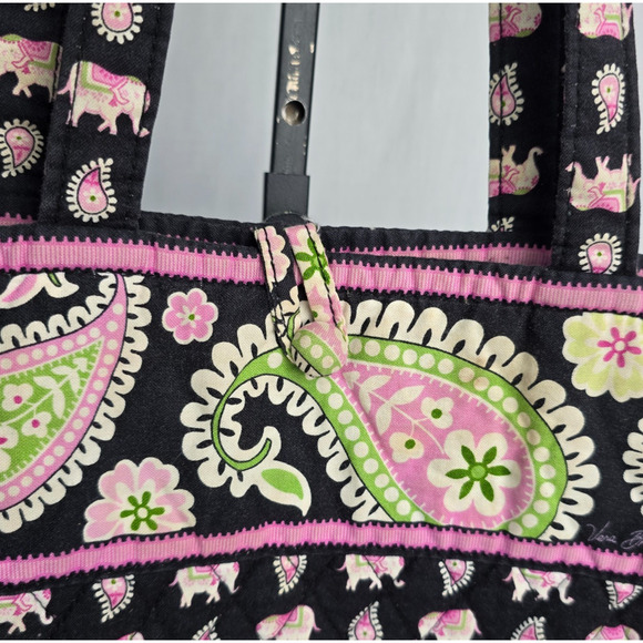 Vera Bradley Tote Pink Elephant Paisley Retired - Picture 7 of 14